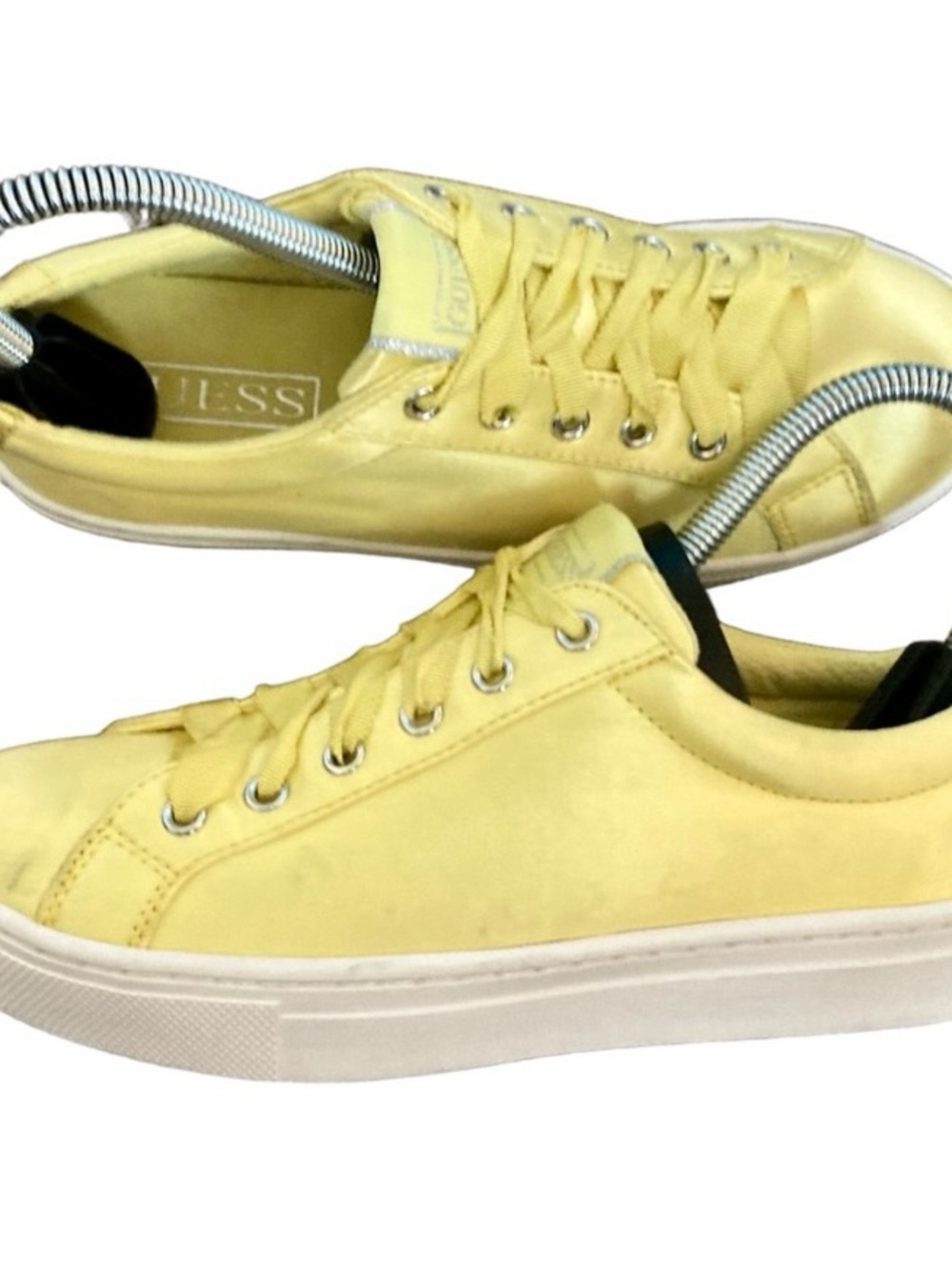 Guess canary Yellow Low-Top Sneakers